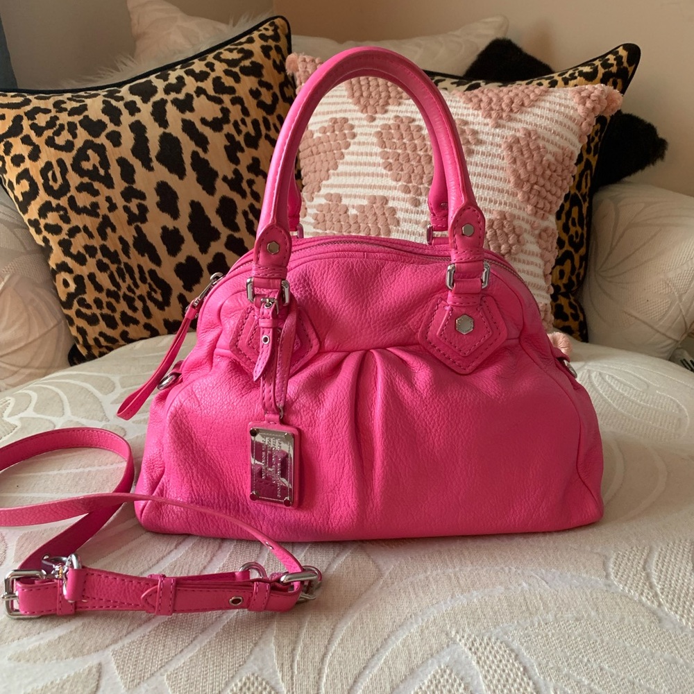 Marc Jacobs pink leather satchel
